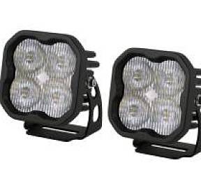 Противотуманные светодиодные фары SS3 Pro с янтарной подсветкой 2 шт 